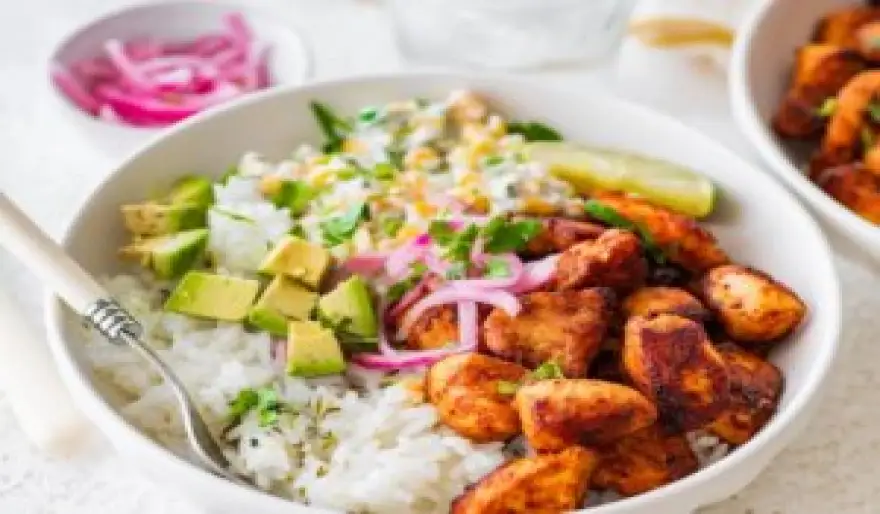 Street Corn Chicken Rice Bowls Recipe